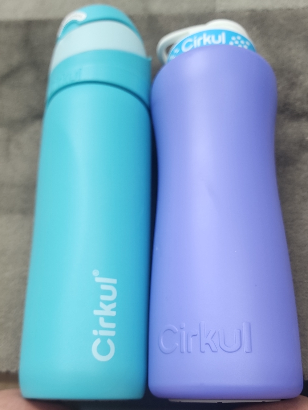 Cirkul Reusable Water Bottle - Turquoise & Lavender